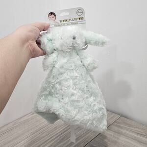 Blankets Beyond Green Mint Minky Swirl Nunu Lovey Bunny Rabbit Plush Baby New